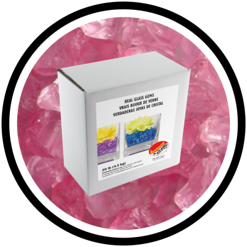 Colored ICE - Pink - 20 lb (9.09 kg) Box